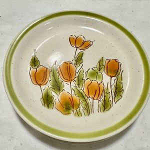 7 piece Meadowbrook by Japan Stoneware Bread & Butter Plates | Dessert Bowls